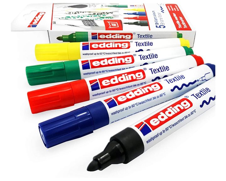 Μαρκαδόροι Edding 4500 2-3mm warm για Ύφασμα 5τμχ