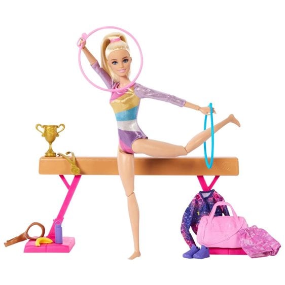Mattel Barbie Gymnastics Αθλήτρια Ενόργανης Γυμναστικής HRG52