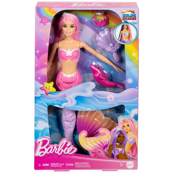 Mattel Barbie A Touch Of Magic Γοργόνα Μαγική Μεταμόρφωση HRP97