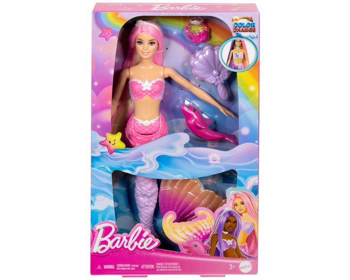 Mattel Barbie A Touch Of Magic Γοργόνα Μαγική Μεταμόρφωση HRP97