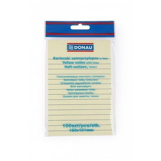 Αυτοκόλλητες Σημειώσεις Donau 101x150mm Ριγέ 7597001PL99