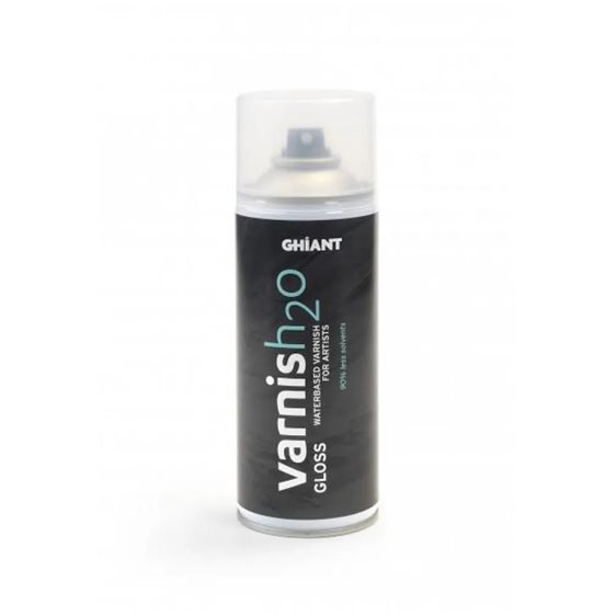 Ghiant 400 ml H2O Οικολογικό Γυαλιστερό Βερνίκι Για Λάδι & Ακρυλικό Σε Σπρέι