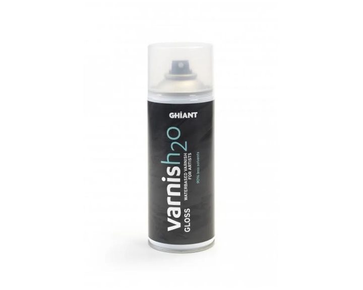Ghiant 400 ml H2O Οικολογικό Γυαλιστερό Βερνίκι Για Λάδι & Ακρυλικό Σε Σπρέι