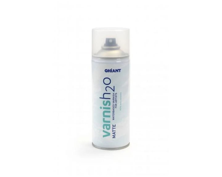 Ghiant 400ml H2O Οικολογικό Ματ Βερνίκι για Λάδι & Ακρυλικό σε Σπρέι