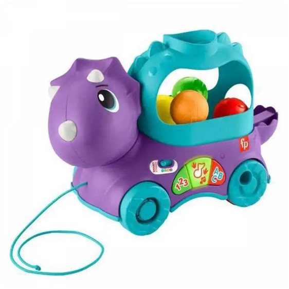 Fisher Price Εκπαιδευτικό Συρόμενο Δεινοσαυράκι HNR55-9889