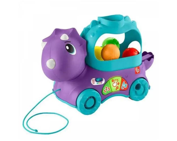 Fisher Price Εκπαιδευτικό Συρόμενο Δεινοσαυράκι HNR55-9889