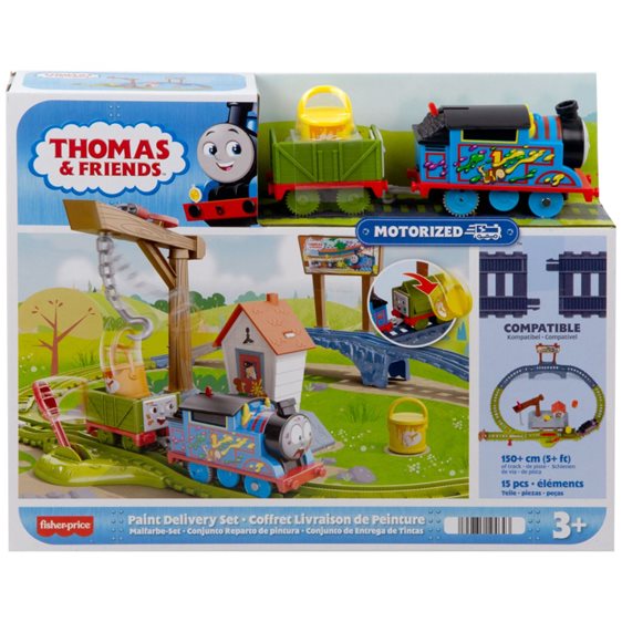 Mattel Thomas K Friends Motorized Train Set Paint Delivery HTN34