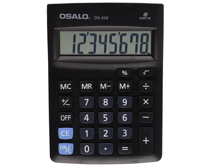 Αριθμομηχανή Osalo OS-508 143χ100χ33mm 8ψηφίων