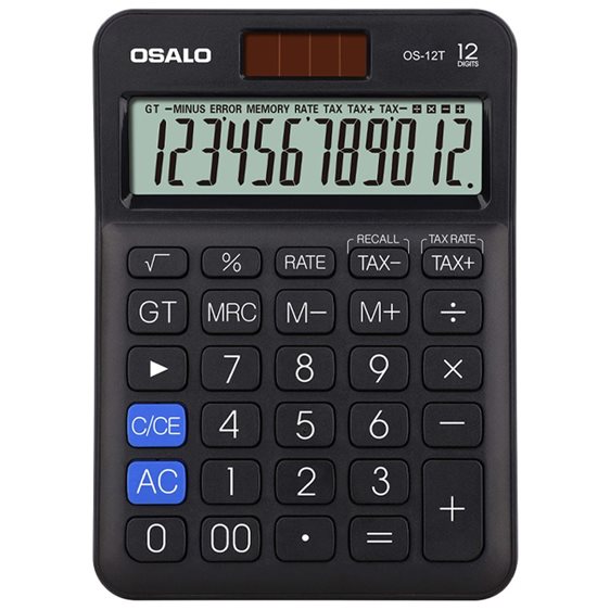 Αριθμομηχανή Osalo OS-12T 98x135x23mm12ψηφίων