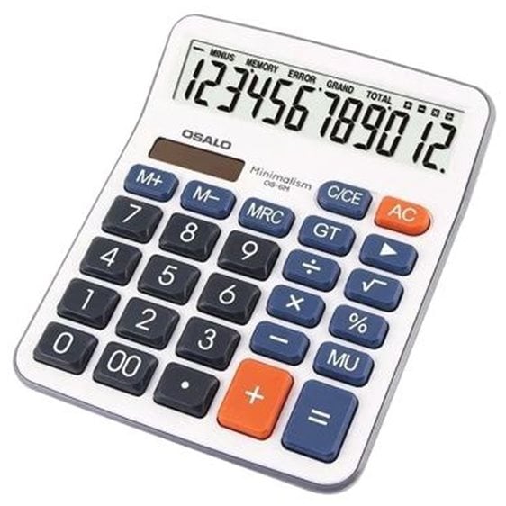 Αριθμομηχανή Osalo OS-6M 124x15x25mm 12ψηφίων