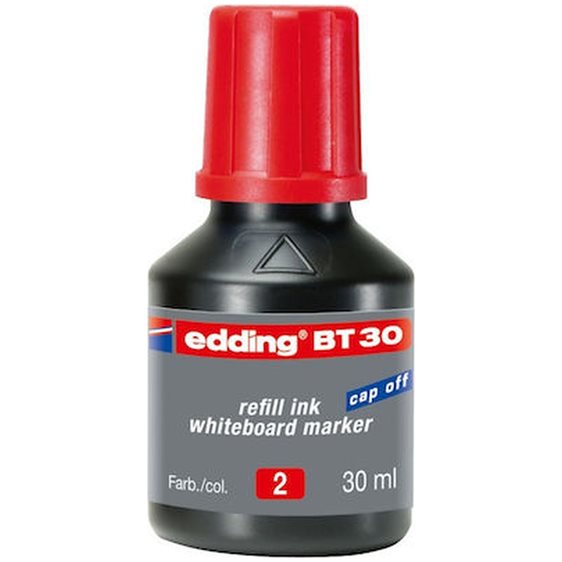 Μελάνι Μαρκαδόρου Πίνακος Edding 30ml κοκκινο