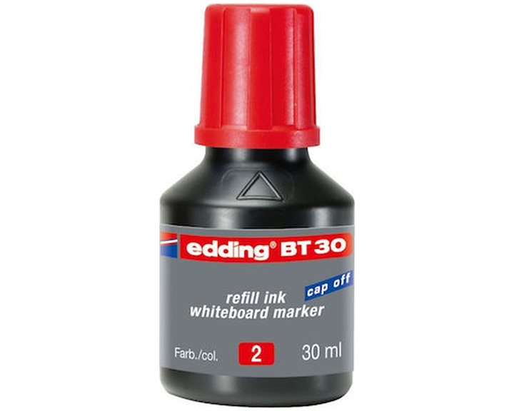 Μελάνι Μαρκαδόρου Πίνακος Edding 30ml κοκκινο