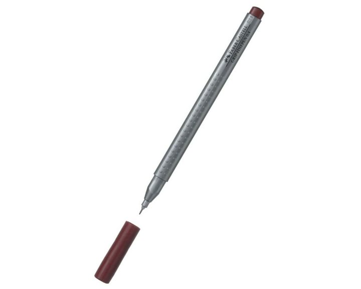 Μαρκαδόρος Faber-Castell Grip Finepen 0.4 Καφέ