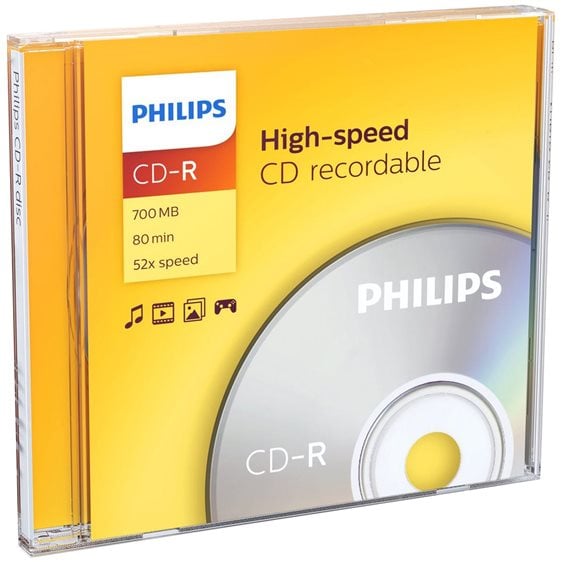 CD-R Philips 700MB 52xSpeed 80min Recordable