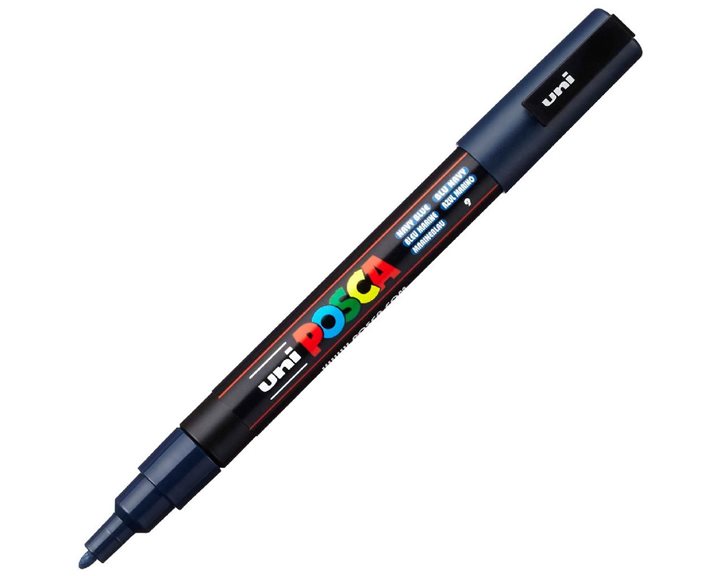 Mαρκαδόρος Uni Posca PC-3M Navy Blue