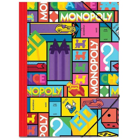 Φάκελος με Λάστιχο Χάρτινος 25χ35 Monopoly