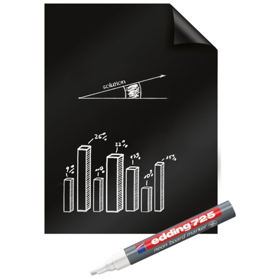 Φύλλα Μαυροπίνακα Σεμιναρίου 25Τεμ.Electrostatic 80x60 cm