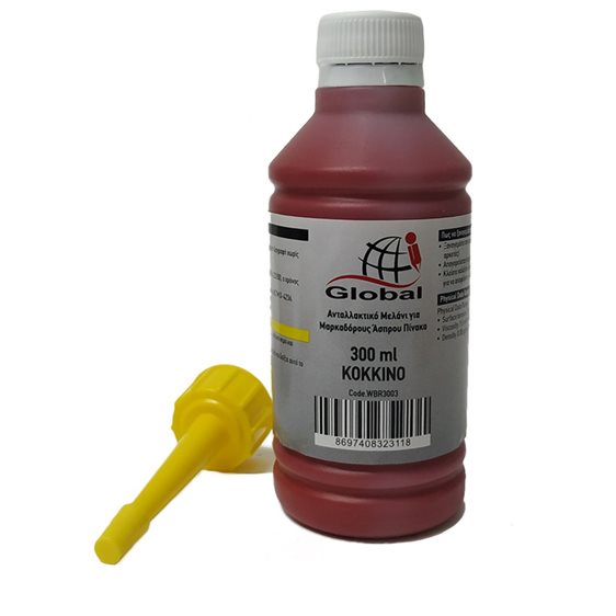 Μελάνι Μαρκαδορου Ασπροπίνακα 300 ml Κοκκινο