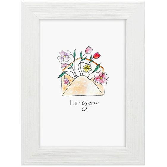 Κορνίζα MDF 10χ15 cm White Zoe
