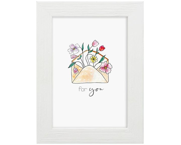 Κορνίζα MDF 10χ15 cm White Zoe