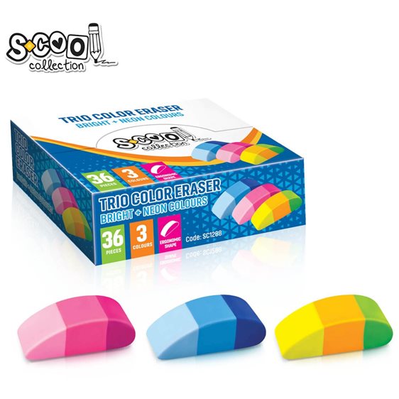Γόμα Scool Trio Neon