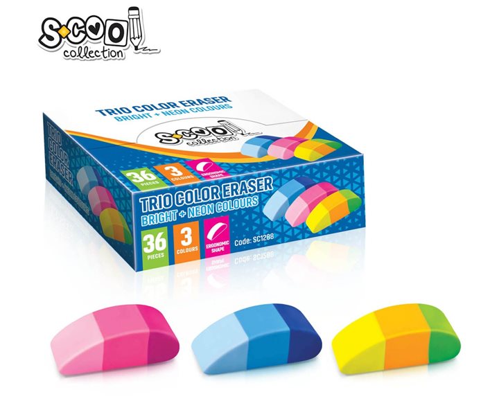 Γόμα Scool Trio Neon