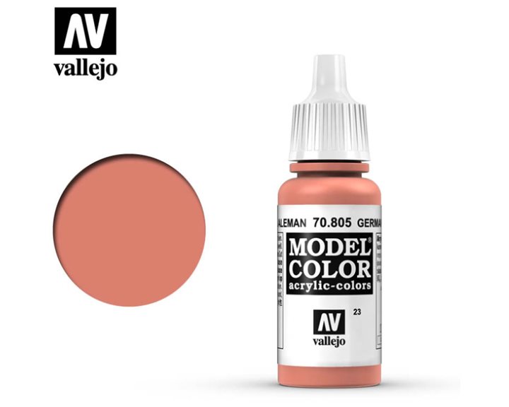 Model color acrylic paint -Vallejo 17ml -German orange 70805