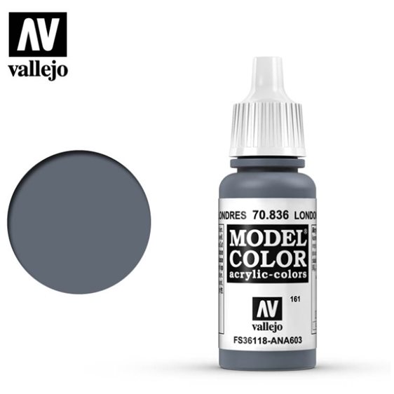 Model color acrylic paint -Vallejo 17ml -London grey-70836