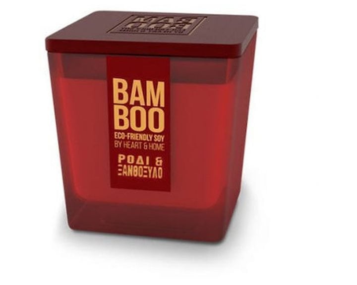 Κερί Bamboo Heart & Home Ρόδι και Ξανθόξυλο 210gr