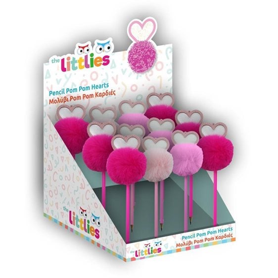 Μολύβι Pom Pom The Littles 3χρ. Καρδιές