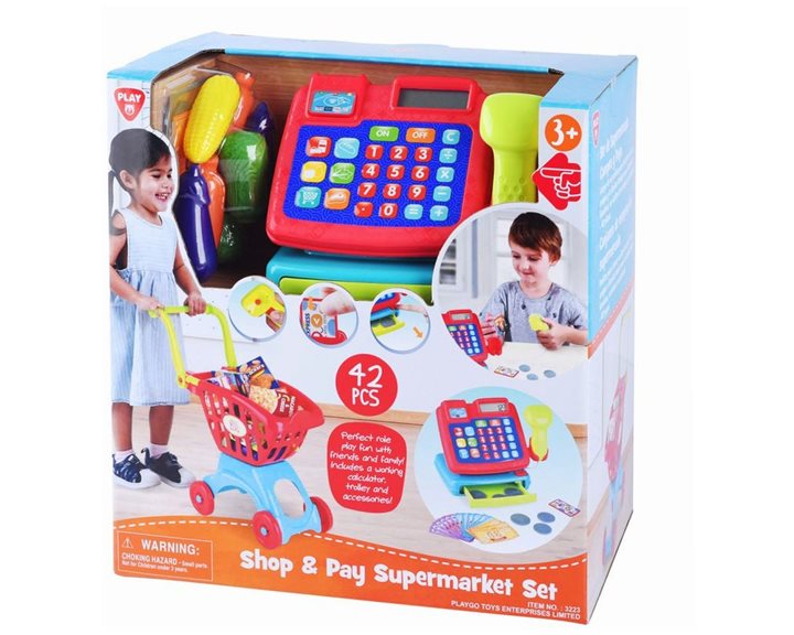 Playgo Σετ Shop & Pay Supermarket B/O (3223)