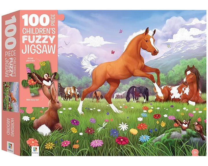 Touch and Feel Horsing Around Fuzzy Jigsaw 100τεμ.