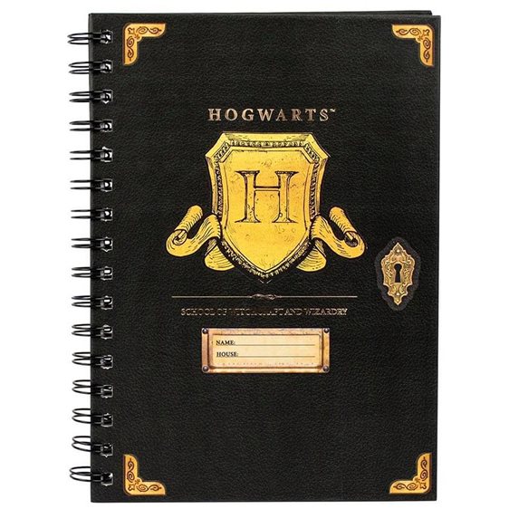 Harry Potter A5 Wiro Notebook - Hogwarts Shield  HP149618
