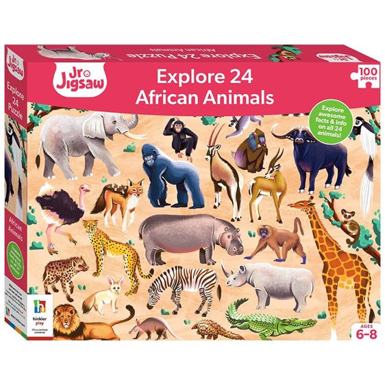 Junior Jigsaw Explore 24 African Animals
