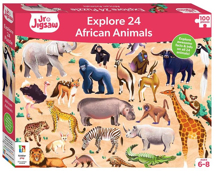 Junior Jigsaw Explore 24 African Animals