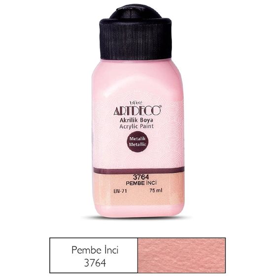 Ακρυλικό Χρώμα Artdeco75ml Μεταλλικό Pink Pearly 3764