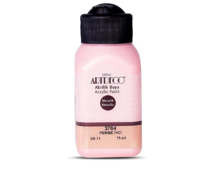 Ακρυλικό Χρώμα Artdeco75ml Μεταλλικό Pink Pearly 3764