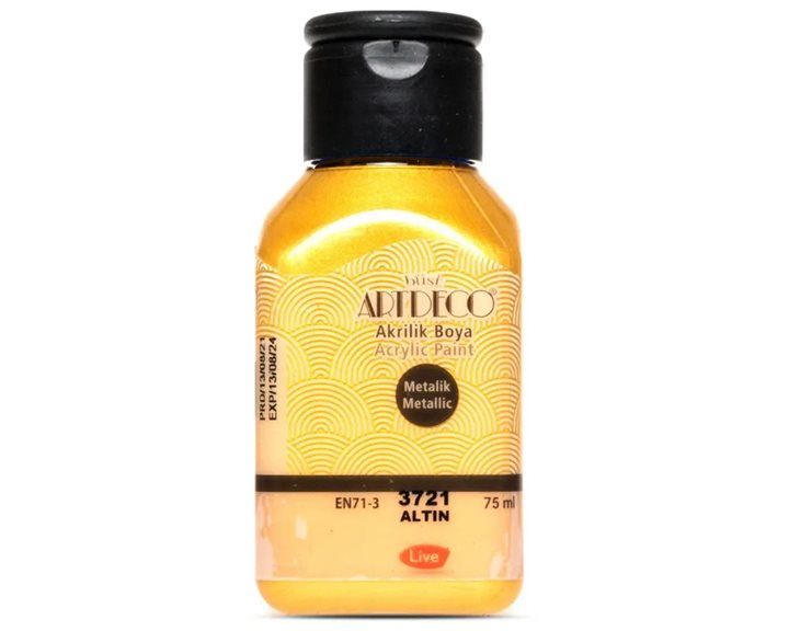 Ακρυλικό Χρώμα Artdeco75ml Μεταλλικό Gold 3721