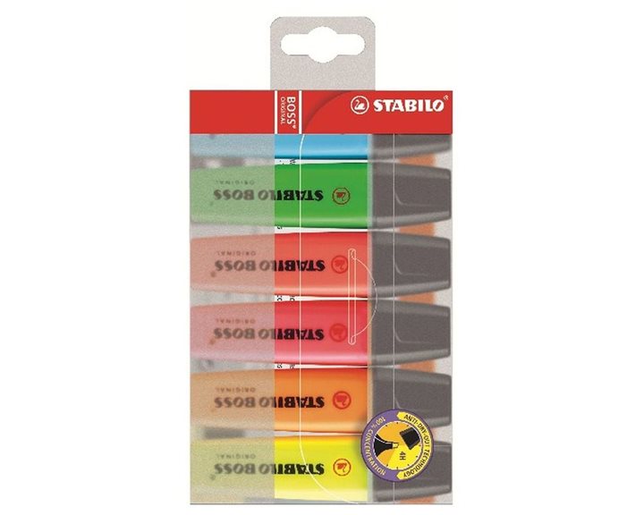 Μαρκαδόροι Υπογράμμισης Stabilo Boss Set 6τμχ