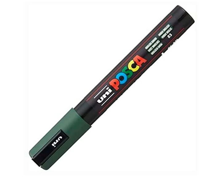 Μαρκαδόρος UNI Posca PC-5M English Green Κυπαρισσί