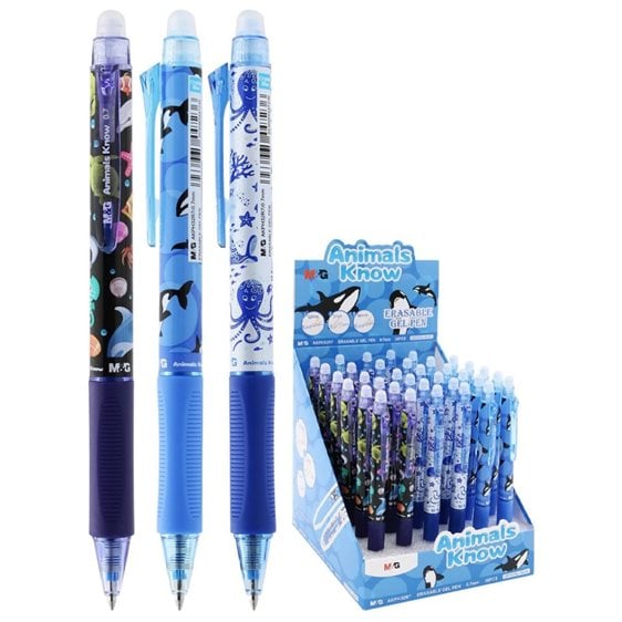 Στυλό M&G Erase Gel 0.7mm Animals Know AKPH32R7