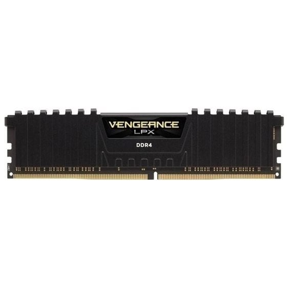 CORSAIR RAM DIMM XMS4 16GB CMK16GX4M1E3200C16, DDR4, 3200MHz, LATENCY 16-20-20-38, 1.35V, VENGEANCE LPX, XMP 2.0,  BLACK, LTW.