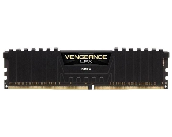 CORSAIR RAM DIMM XMS4 16GB CMK16GX4M1E3200C16, DDR4, 3200MHz, LATENCY 16-20-20-38, 1.35V, VENGEANCE LPX, XMP 2.0,  BLACK, LTW.