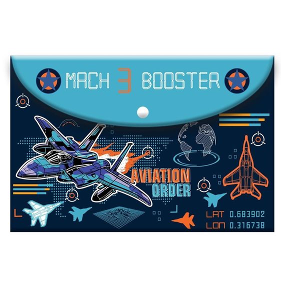 Φάκελος με Κουμπί Α4 Must Mach