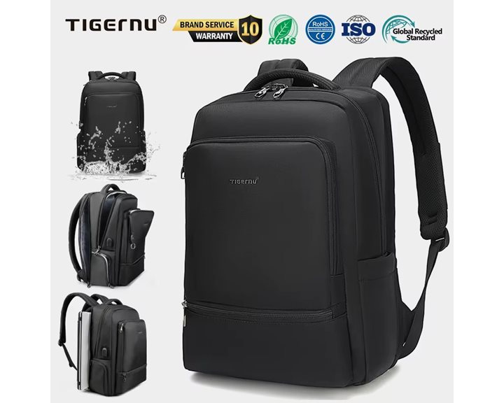 Tigernu Σακίδιο Πλάτης Laptop 15.6'' Τ-B3585 Black
