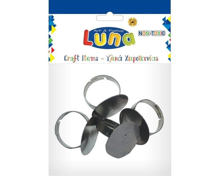 Βάση Δαχτυλιδιου 20mm 4Τεμ. Μεταλλικά