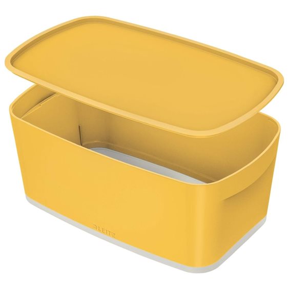 Κουτί Αποθήκευσης Leitz Cosy με καπάκι 31,8x12,8x19,1cm Warm Yellow