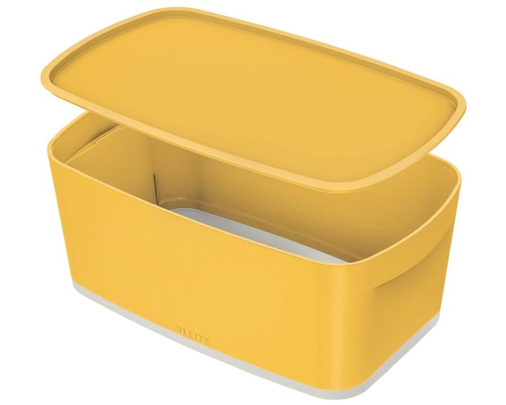 Κουτί Αποθήκευσης Leitz Cosy με καπάκι 31,8x12,8x19,1cm Warm Yellow