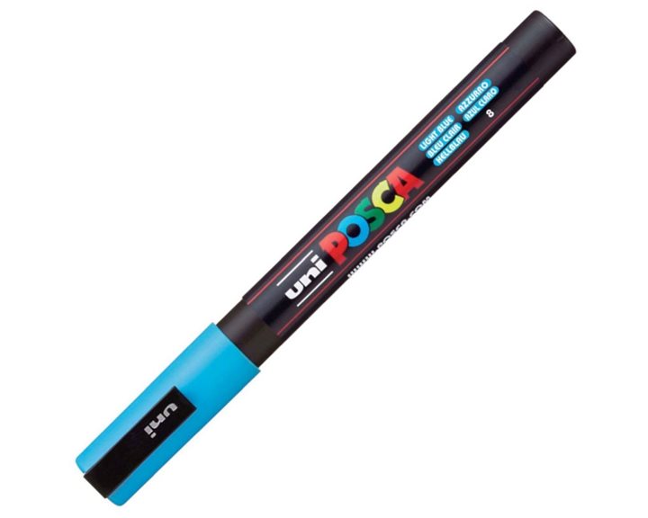 Mαρκαδόρος Uni Posca PC-3M Αν.Μπλε