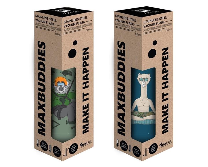 Θερμός Ανοξείδωτος 500ml Maxbuddies